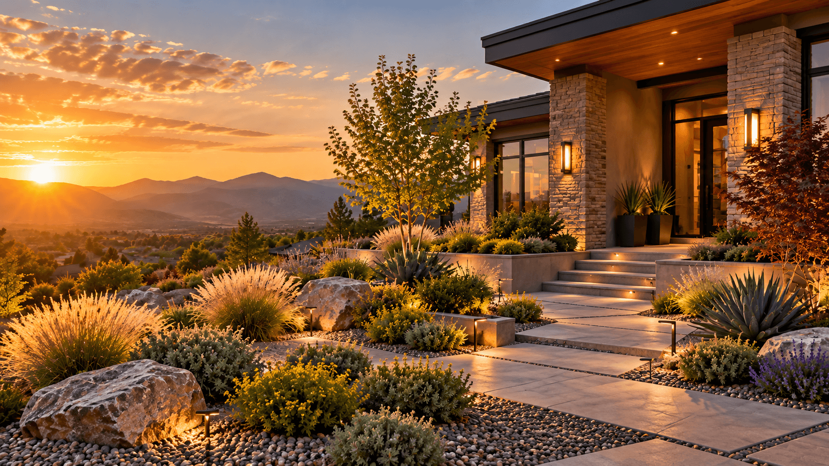 Desert-Friendly Front Yard